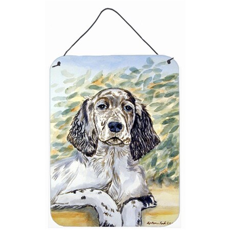 Carolines Treasures English Setter Aluminium Metal Wall Or Door Hanging Prints 7065DS1216